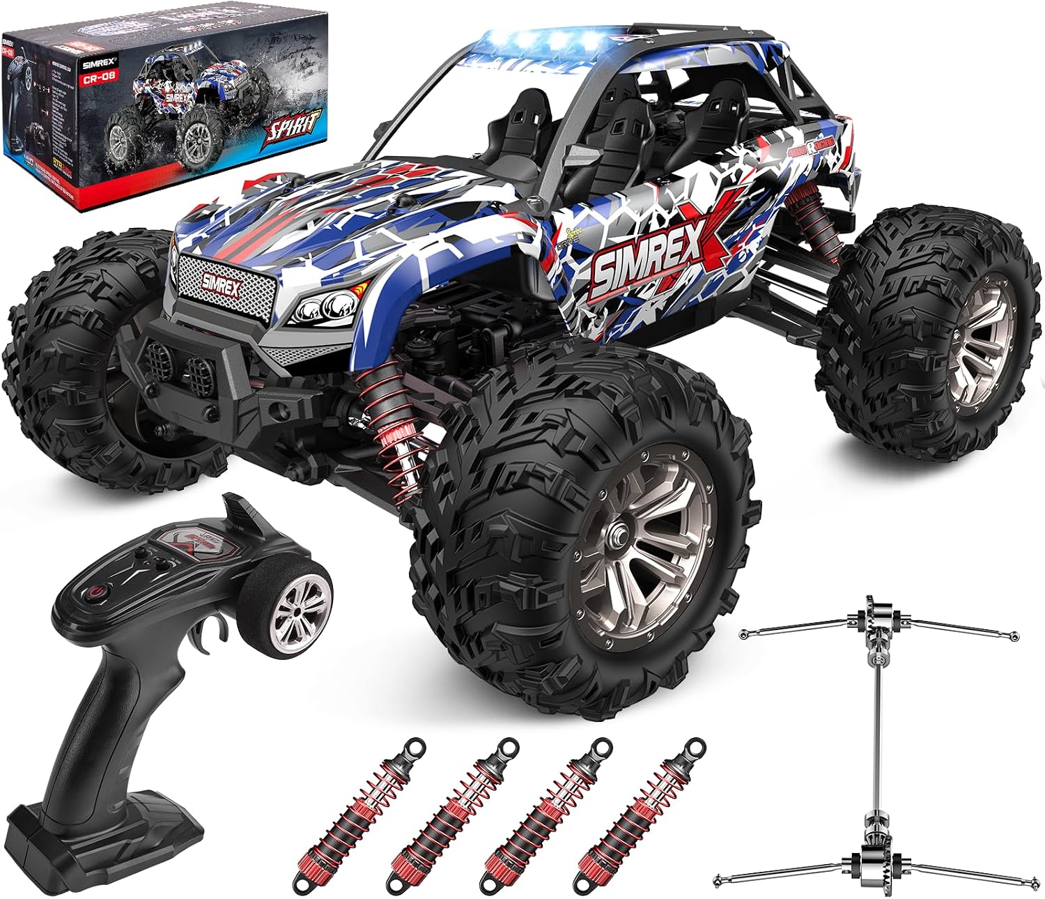 Rc Hobby Grade Monster Truck - Carro RC de nível hobby, escala