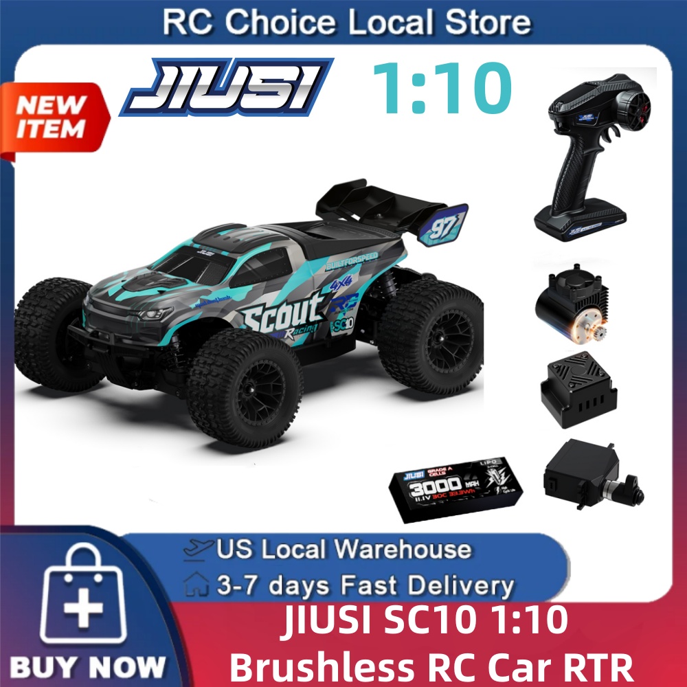 Rc Hobby Grade Truck - JIUSI SC10 1/10 Carro RC Brushless