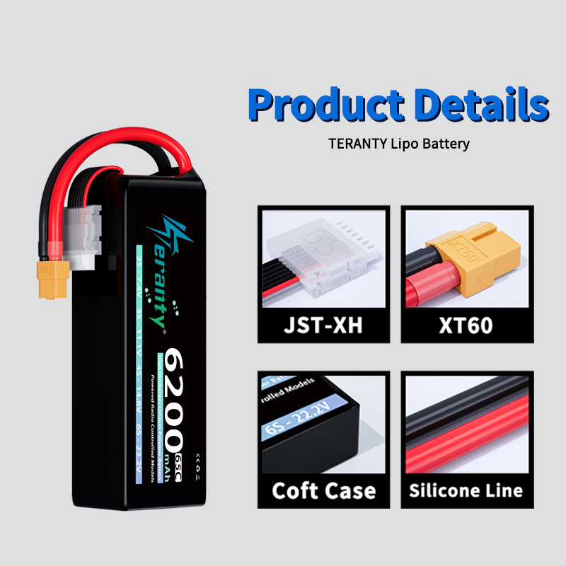 Bateria Lipo TERANTY 6S 6200mA - Rc Hobby Land avaliação e preço